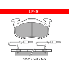 Delphi LP491 Renault etujarrupalasarja