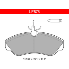 Delphi LP878 Citroen / Fiat / Opel / Peugeot front brake kit