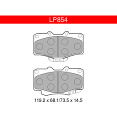 Delphi LP854 Toyota / VW etujarrupalasarja