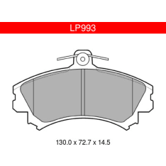 Delphi LP993 Mitsubishi Smart Volvo Front Brake Pad Set