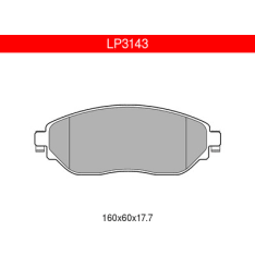 Delphi LP3143 Opel / Renault front brake pad set