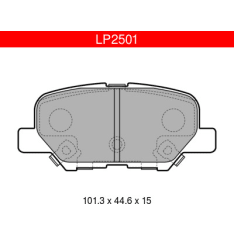 Delphi LP2501 Citroen / Mazda / Mitsubishi / Peugeot jarrupalasarja