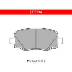 Delphi LP3194 Fiat 500l / Jeep rear brake pad kit