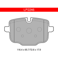 Delphi LP2246 BMW Rear Brake Pad Set