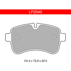 Delphi LP2040 Iveco rear brake pad kit