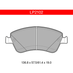 Delphi LP2102 Toyota Front Brake Pad Set
