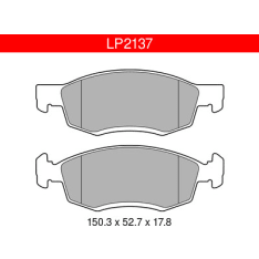 Delphi LP2137 Dacia front brake pad kit