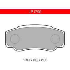 Delphi LP1790 Citroen / Fiat / Peugeot rear brake pad set including bolts