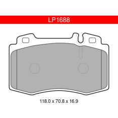 Delphi LP1688 Mercedes front brake pad kit