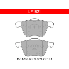 Delphi LP1821 Volvo front brake pad kit