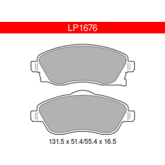 Delphi LP1676 Opel Front Brake Pad Set