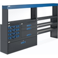 E-Flex 254x144cm hyllykkö ja laatikosto