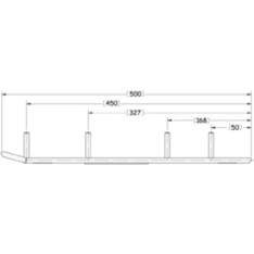 Sno-X Ripper Four 4" kovametalli ohjari pari