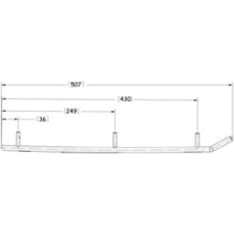 Sno-X Ripper Four 4" kovametalli ohjari pari