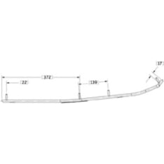 Sno-X Ripper Four 4" kovametalli ohjari pari
