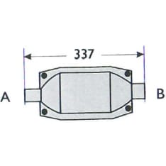 Walker 66923 universal model catalytic converter