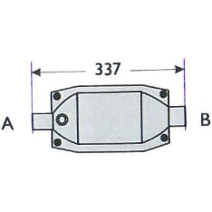 Walker 66925 universal model catalytic converter