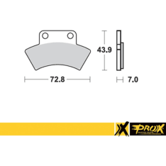 ProX Polaris brake pad kit rear