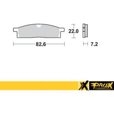 ProX YZ80/85 + TT-R125 front brake pad kit