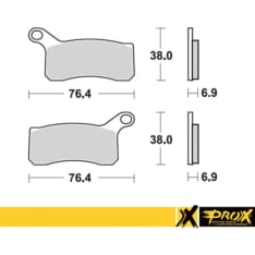 ProX KTM450/505/525SX-XC ATV '08-12 Front Brake Pad Set