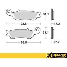 ProX Yamaha brake pad kit for the front