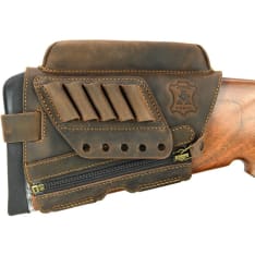 Artipel leather cheek pack with cartridge holder