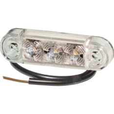 Proplast 61-40044003 24V johto 0,5m 65x18x10mm Pro-Slim LED merkintävalo valkoinen