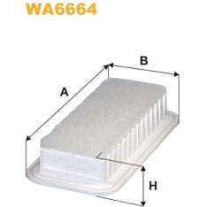 Wix Filters WA6664 Citroen / Subaru / Toyota ilmansuodatin