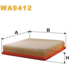 Wix Filters WA9412 Renault ilmansuodatin