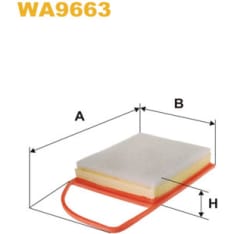 Wix Filters WA9663 Citroen / Toyota / Mitsubishi ilmansuodatin