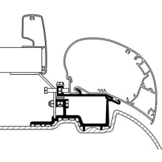 Thule OM 307505 Mercedes Sprinter/VW Crafter kattoteline