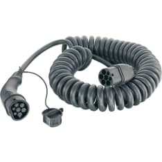 Harting Type2 spiraali 22kW 3x32A 5,0m Mode3-latauskaapeli