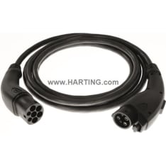 Harting Mode3 7,2kW 1x32A Type2-Type1 5m sähköauton latauskaapeli