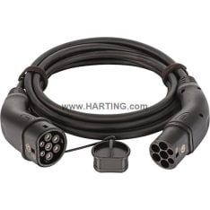 Harting Mode3 11kW 3x20A Type2-Type2 5m sähköauton latauskaapeli