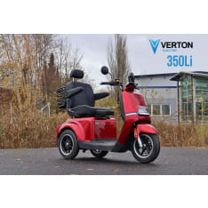 Verton 350Li punainen senioriskootteri katolla