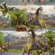 Digiprint Bronto och Dinosaurier 150 cm tricot fabric