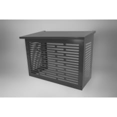 Air heat pump gray RAL7024/RR23 protective case