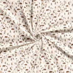 Printed 150 cm tricot fabric