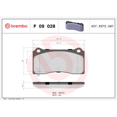 Brembo P 09 028 Jarrupalasarja