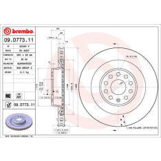 Brembo 09.D773.11 Jarrulevy
