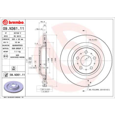 Brembo 09.N361.11 Brake disc