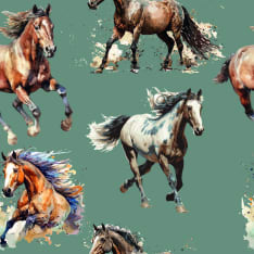 Digiprint Galopp 150 cm tricot fabric