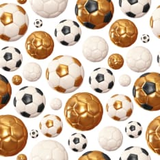 Digiprint Guld Bolle 150 cm tricot fabric