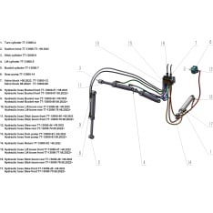 Bronco Hydraulic Hose Transfer Boom Front 77-13000 ->08.2022