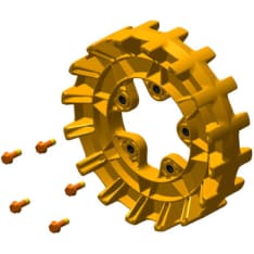 Camso Sprockets 16 teeth 4S, 5 bolt 3/8-16 x 1 1/4