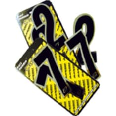 Blackbird kilpanumerot Chrome 3kpl/srj 15x7cm