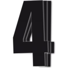 Blackbird kilpanumerot musta 3kpl/srj 16x7,5cm #4