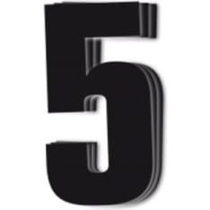 Blackbird kilpanumerot musta 3kpl/srj 16x7,5cm #5