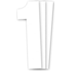 Blackbird kilpanumerot valkoinen 3kpl/srj 13x7cm #1