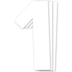 Blackbird kilpanumerot valkoinen 3kpl/srj 16x7,5cm #1